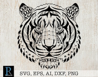 Download Mandala Tiger Svg Etsy