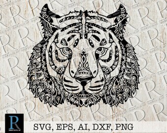 Download Mandala Tiger Svg Etsy