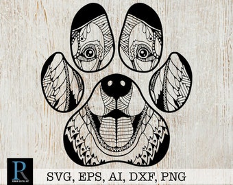 Download Dog paw svg | Etsy