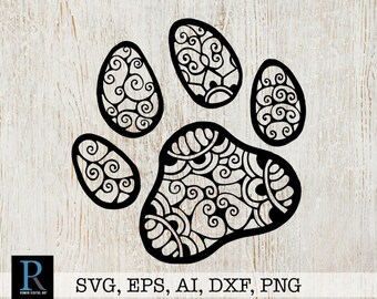 Free Free 184 Layered Mandala Paw Print SVG PNG EPS DXF File