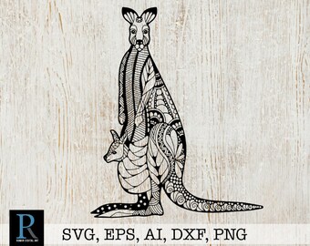 Download Kangaroo Mandala Svg Etsy
