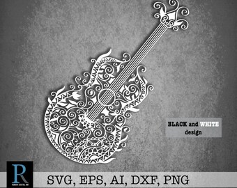 Download Guitar Svg Mandala Etsy Download Guitar Svg Mandala Etsy