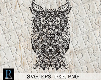 Download Owl Mandala Svg Etsy