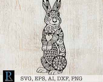 Download Mandala Rabbit Svg Etsy