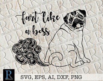 Mandala Pug Svg Etsy