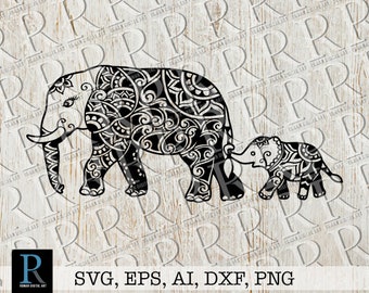 Download Mandala elephant svg baby elephant svg elephant png cute ...