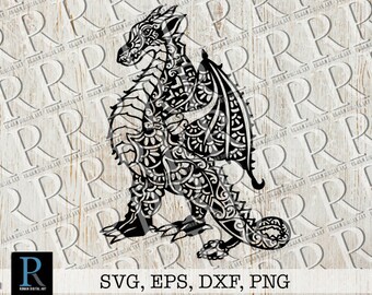 Download Dragon Mandala Svg Etsy