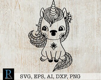 Download Zentangle Panda SVG Mandala Panda SVG | Etsy