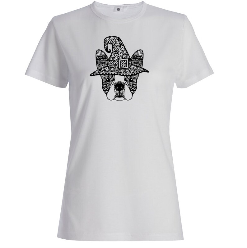 Download Mandala Boston terrier Witch SVG File Halloween Dog SVG ...