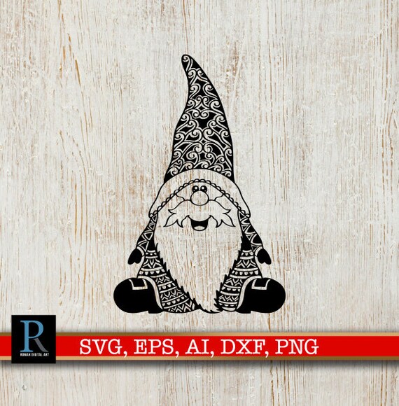 Download Zentangle Nordic Gnome Svg Santa Gnome Svg Mandala Gnome Etsy
