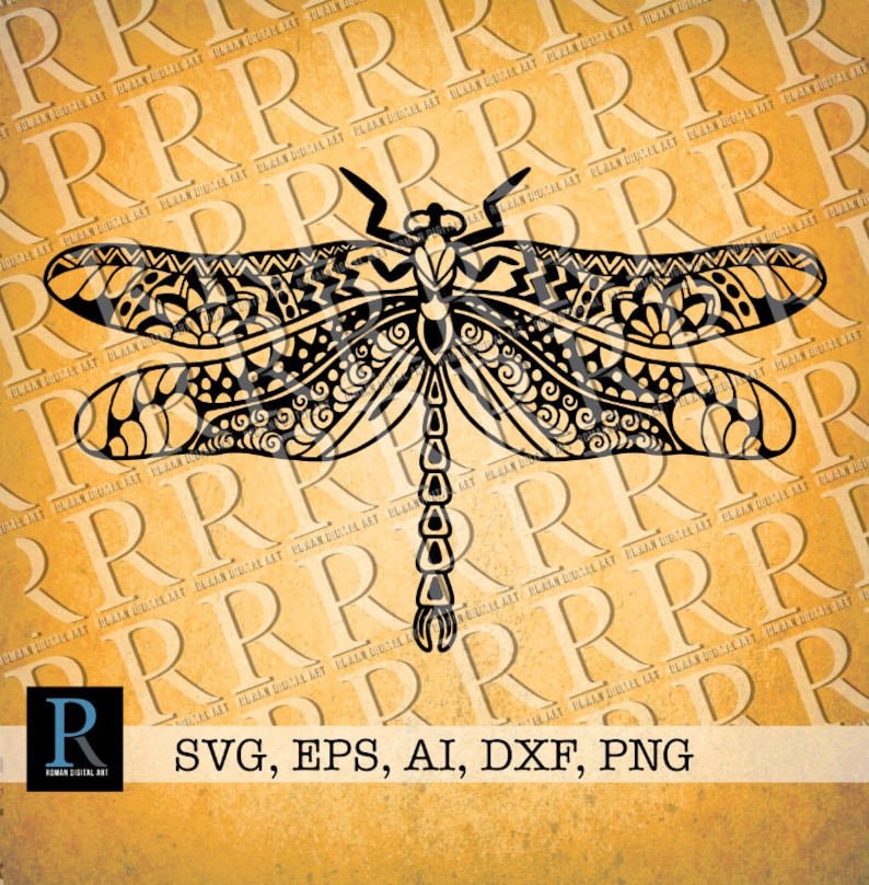 Download Zentangle Dragonfly SVG Mandala Dragonfly SVG Butterfly ...