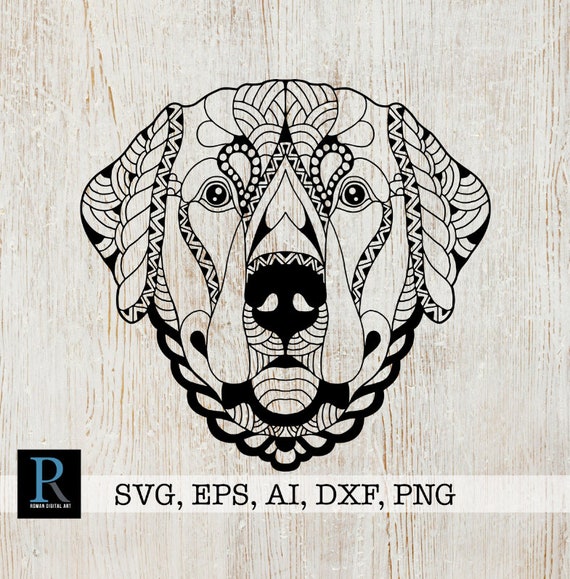Download Zentangle Labrador Svg Mandala Labrador Svg Etsy