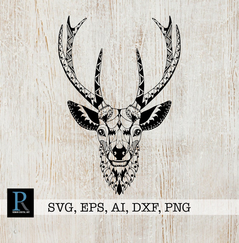 Zentangle Deer SVG Mandala Deer svg Deer for cricut | Etsy