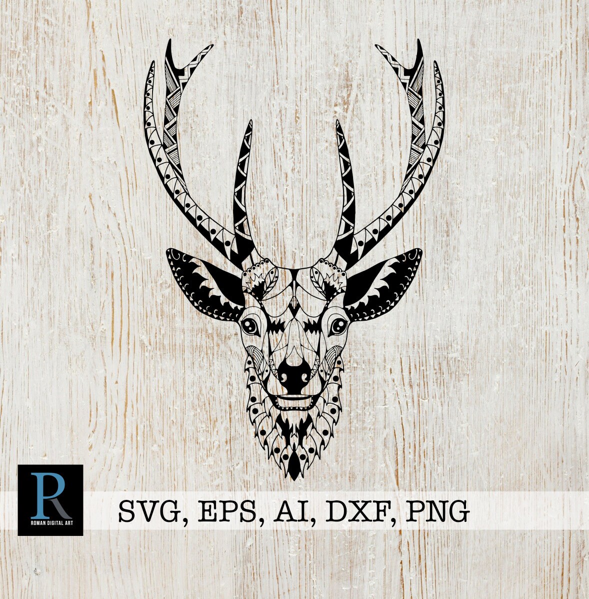 Download Zentangle Deer SVG Mandala Deer svg Deer for cricut | Etsy