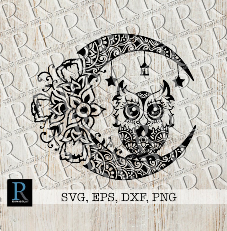 Download Owl Mandala Svg Zentangle Owl Svg Clip Art Art Collectibles