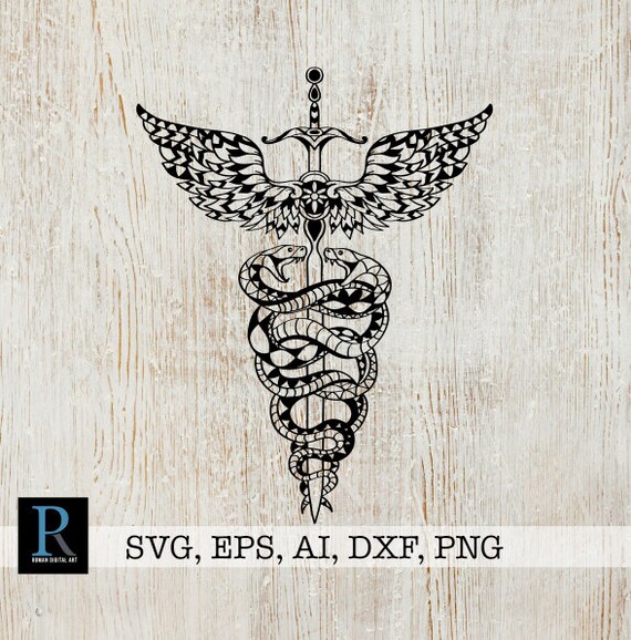Download Mandala Caduceus SVG Registered Nurse SVG Zentangle ...