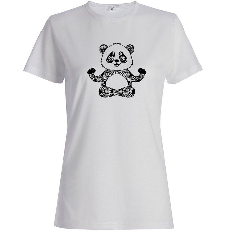 Download Mandala Meditating Panda SVG File Yoga Panda SVG | Etsy