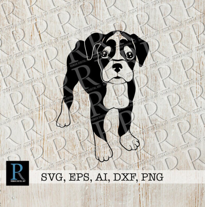 Download Boxer Dog Puppy Svg File Boxer Dog Cut File Boxer Cricut Etsy