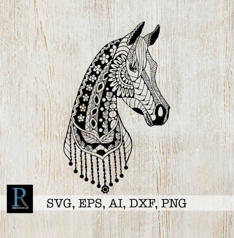 Download Horse Mandala Svg File For Crafting Animal Cut File For Etsy