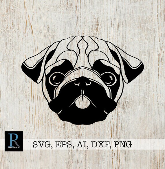 Download Pug Dog SVG Pug Dog Cut File | Etsy