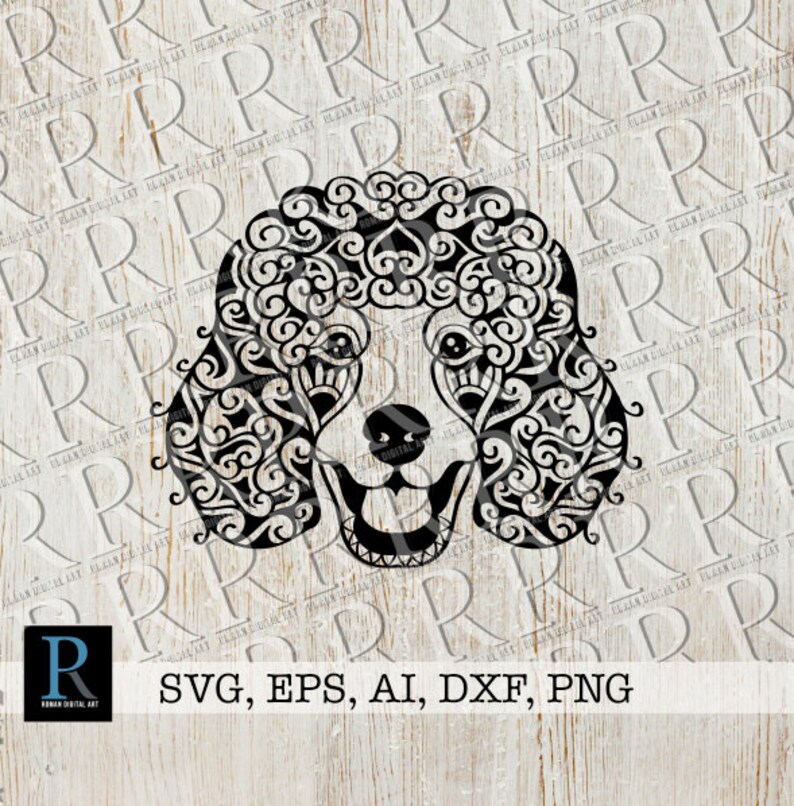 Download Standard Poodle Svg Cut File Zentangle Poodle Svg Clip Art Art Collectibles Supermamalab Com