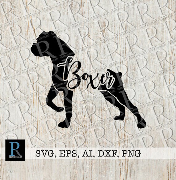 Download Zentangle Boxer Dog Puppy Svg File Boxer Dog Cut File Pet Portraits Art Collectibles
