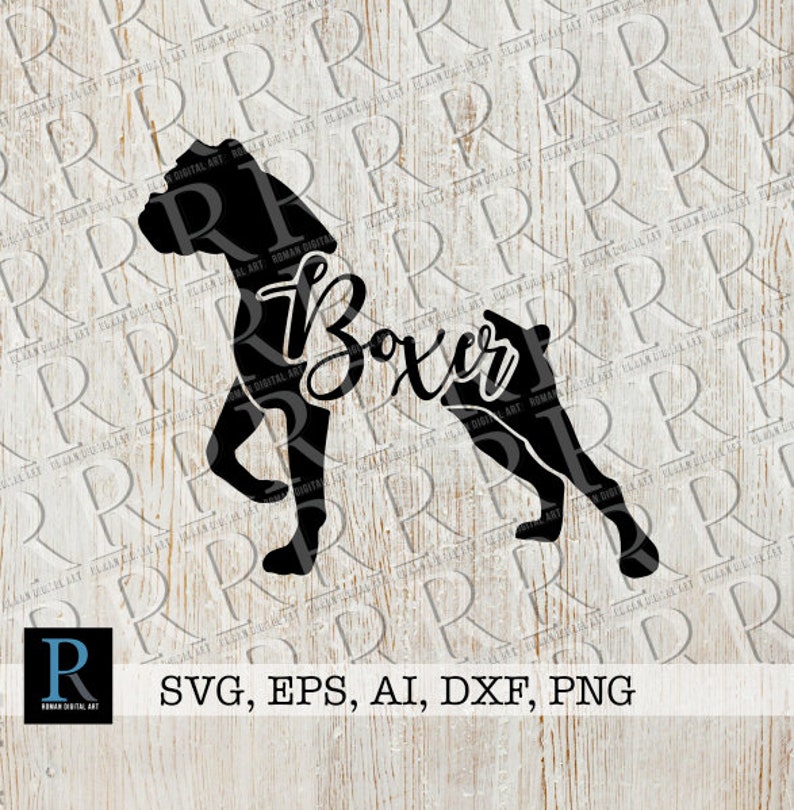 Download Boxer Dog SVG file Boxer Cricut Cut File | Etsy