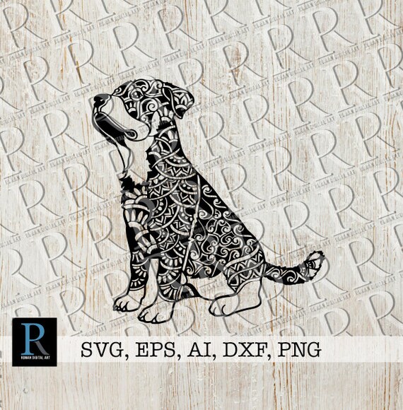 Download Zentangle Rottweiler Svg Rottweiler Sitting Svg Mandala Etsy