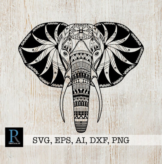 Download Zentangle Elephant Svg Mandala Elephant Svg Elephant Cricut Etsy