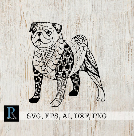 Download Mandala Yoga Pug Svg File Zentangle Pug Meditating Svg Pug Off I M Doing My Yoga Clip Art Art Collectibles