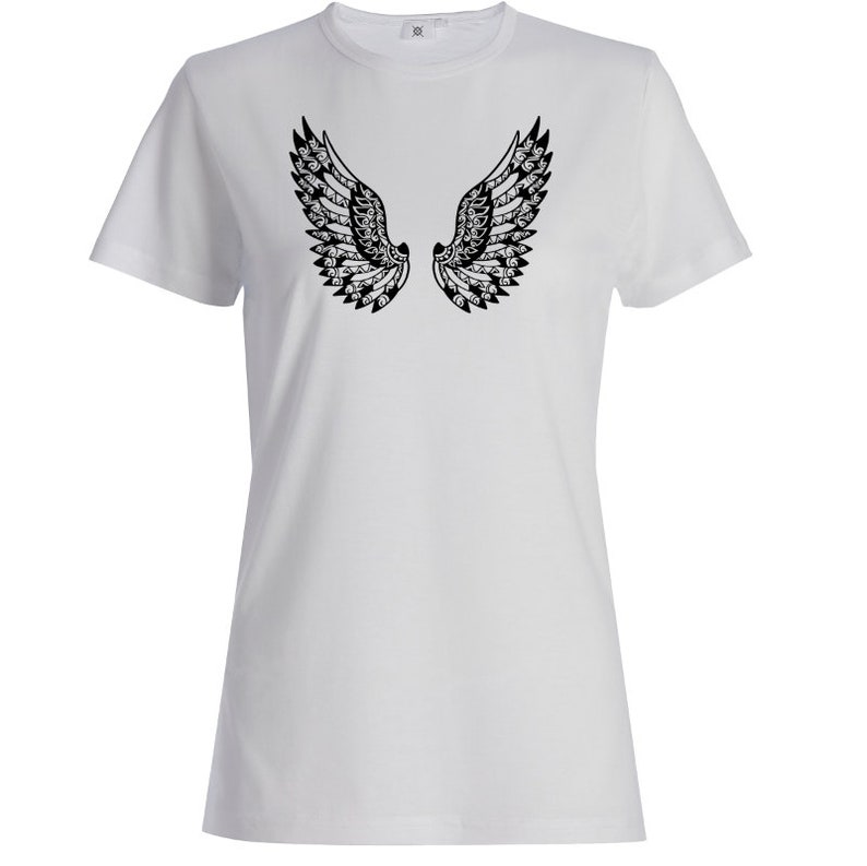 Download Zentangle Angel Wings SVG Cut File Mandala Angel Wings SVG ...