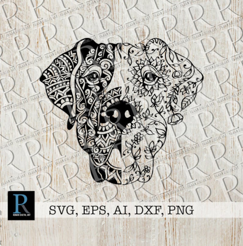 Download Mandala Great Dane SVG Zentangle Great Dane SVG Mandala | Etsy