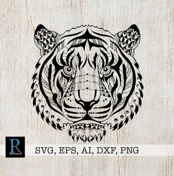 Download Zentangle Tiger SVG Mandala Tiger SVG Tiger for cricut | Etsy