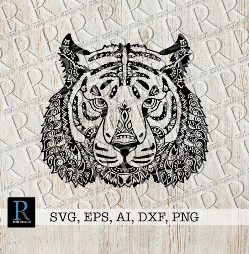 Download Tiger SVG File Zentangle Tiger SVG Mandala Tiger SVG File ...