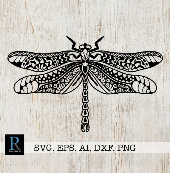 Download Zentangle Dragonfly Svg Mandala Dragonfly Svg Butterfly For Etsy