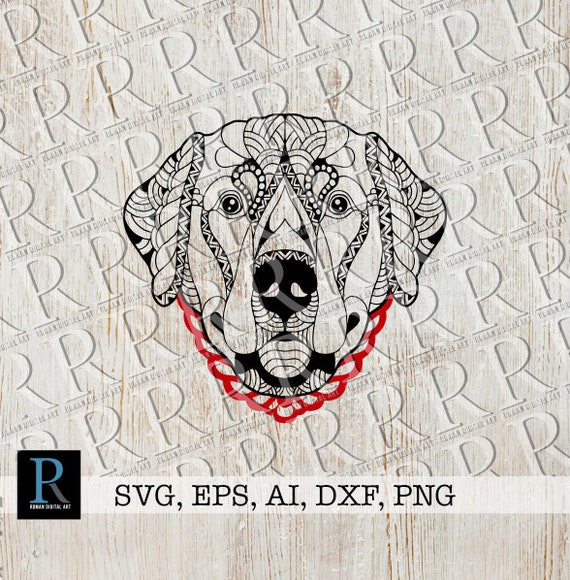 Download Zentangle Labrador Svg File Labrador Mandala Svg Labrador Etsy