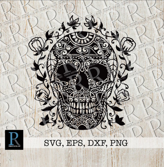 Sugar Skull SVG File Mandala Skull SVG Cut File for Cricut | Etsy Australia