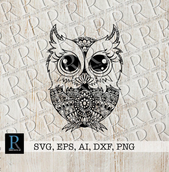 Free Free 222 Owl Mandala Cricut SVG PNG EPS DXF File