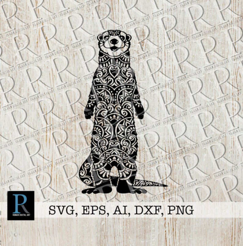 Download Otter SVG File Mandala Otter SVG Zentangle Otter SVG ...
