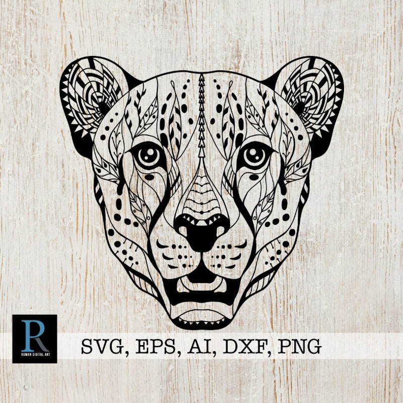 Cheetah Vector - Etsy