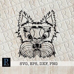 Yorkshire Terrier SVG File, Yorkie Cut File, Yorkshire Terrier Cricut Design, Yorkie Clipart, Single Layer Design