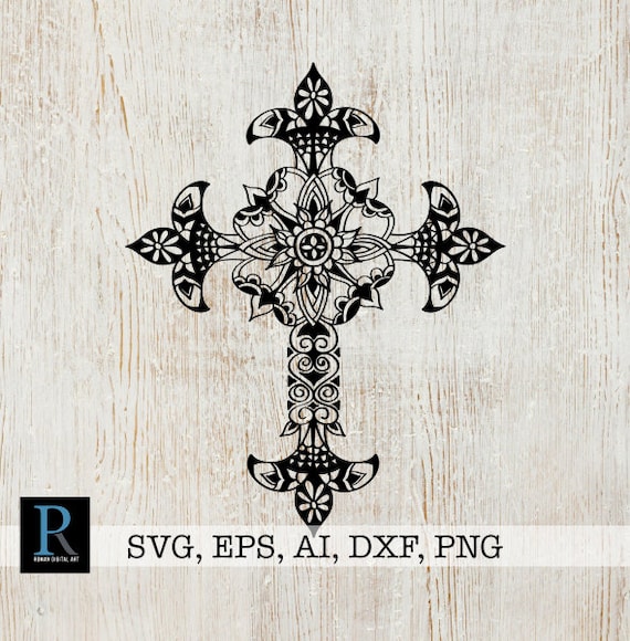 Free Free Mandala Cross Svg 642 SVG PNG EPS DXF File