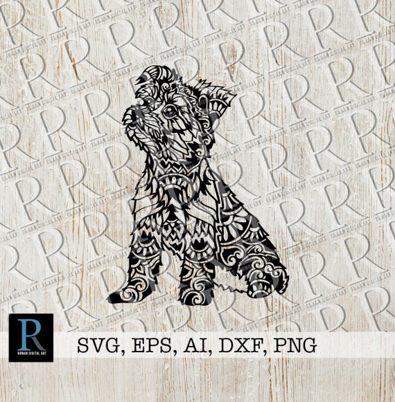 Download Yorkshire Terrier SVG Zentangle Yorkie SVG Mandala Yorkie ...