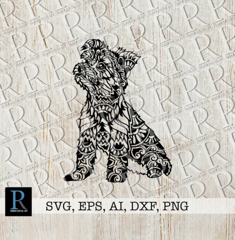 Download Yorkshire Terrier SVG Zentangle Yorkie SVG Mandala Yorkie ...