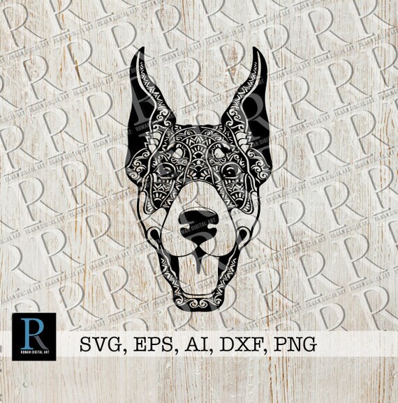 Download Zentangle Doberman Svg Mandala Doberman Svg Doberman Cricut Etsy