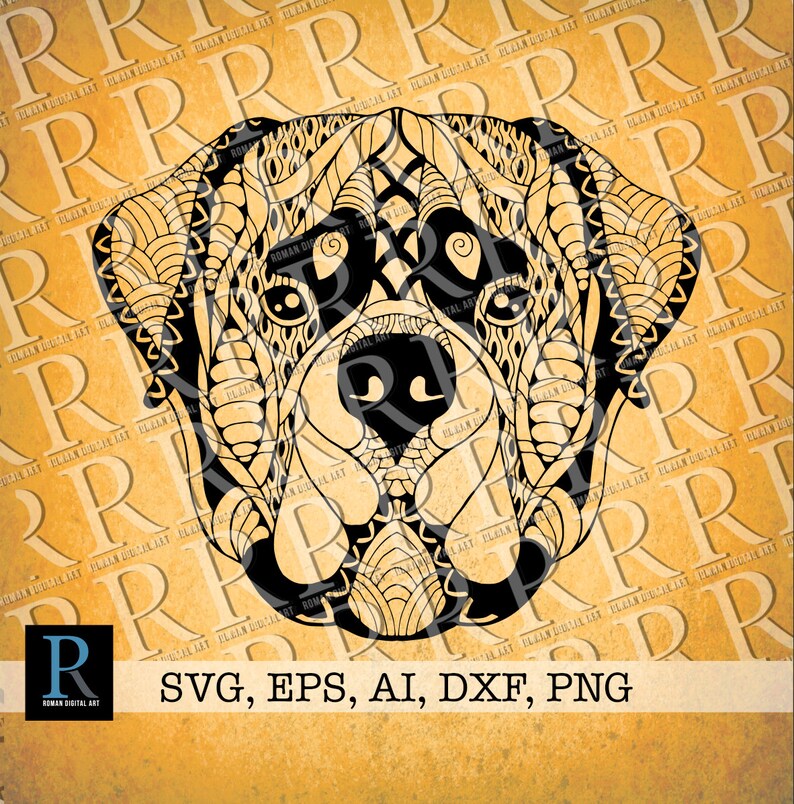 Download Zentangle Rottweiler SVG Mandala Rottweiler svg Animal for | Etsy