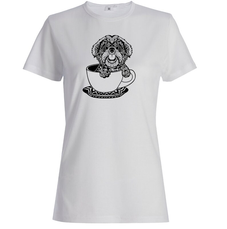Download Mandala Shih Tzu Cup SVG Design Dog in Cup SVG Zentangle ...