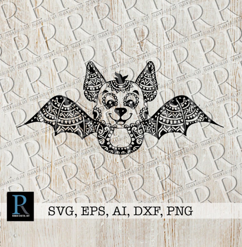 Download Clip Art Zentangle Bat Svg Halloween Bat Svg Mandala Halloween Svg Design Art Collectibles