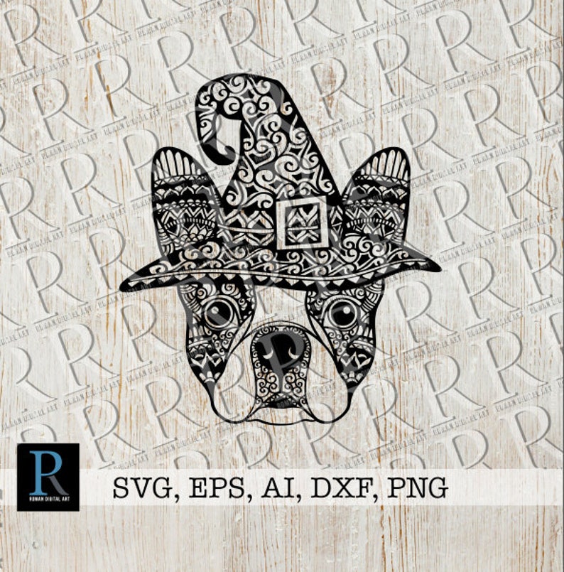 Download Halloween Dog SVG Dog Witch SVG File Mandala Boston ...