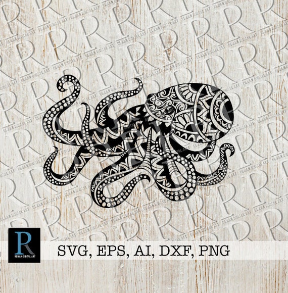 Download Zentangle Octopus SVG Mandala Octopus Cut File Intricate ...